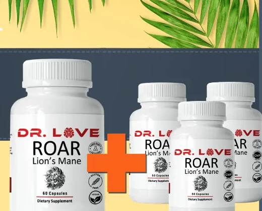 Roar Lion's Mane Buy 1 Get 3 FREE — 4 bottles total