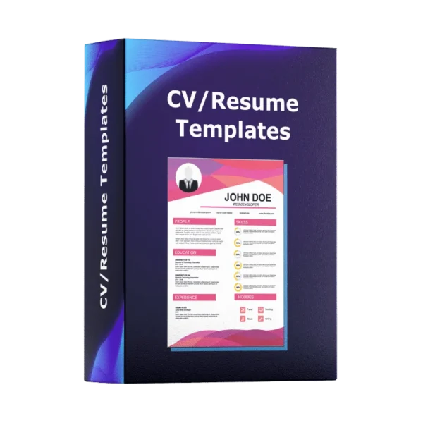 300+ Professional CV/Resume Templates Bundle – Plug & Play | Easy to Edit